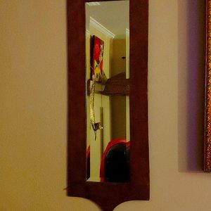 Home decor mirrors and vase